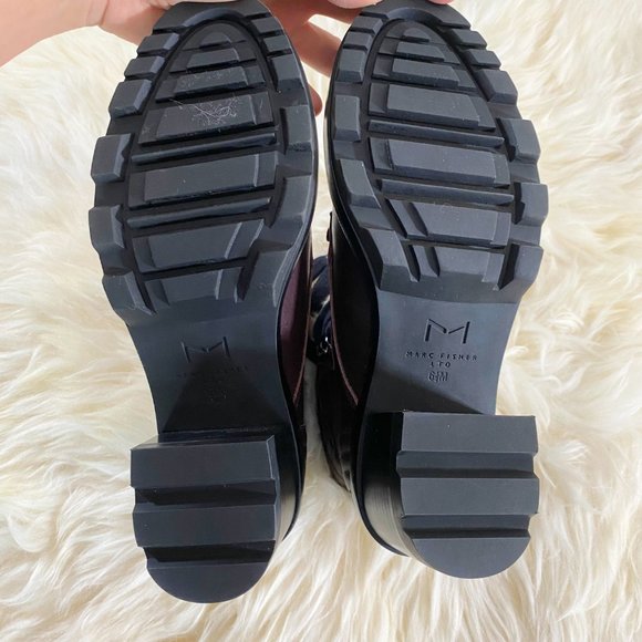 NWOB MARC FISHER Wyomi Platform Leather Lace-up Ankle Boot Sz 6.5 US - Picture 12 of 15